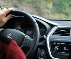 Dashboard of car