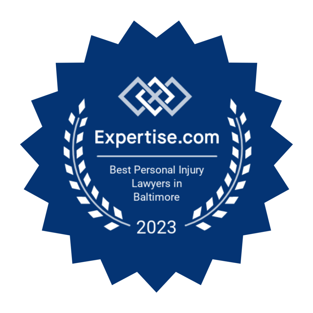 expertise best personal injury lawyer in Baltimore badge