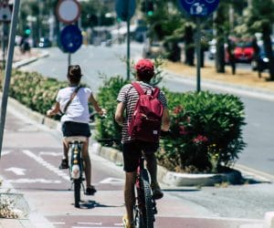 Cyclists in Maryland