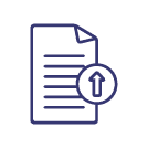 Document with upload icon